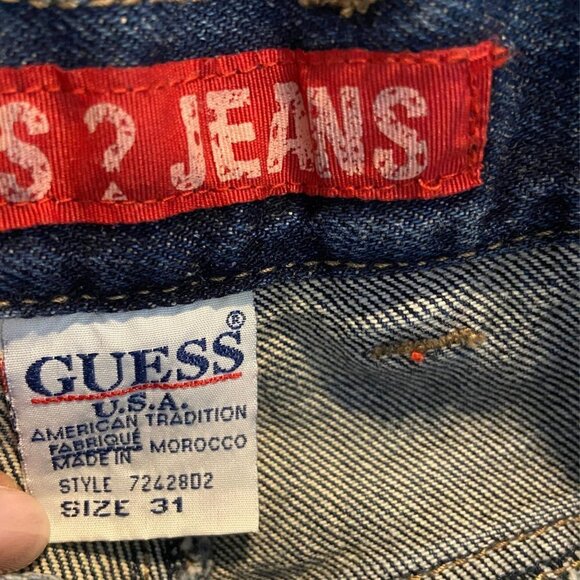 Rare Vintage 90s Dead-stock Guess Jeans in Classic Denim Wash - Picture 10 of 10